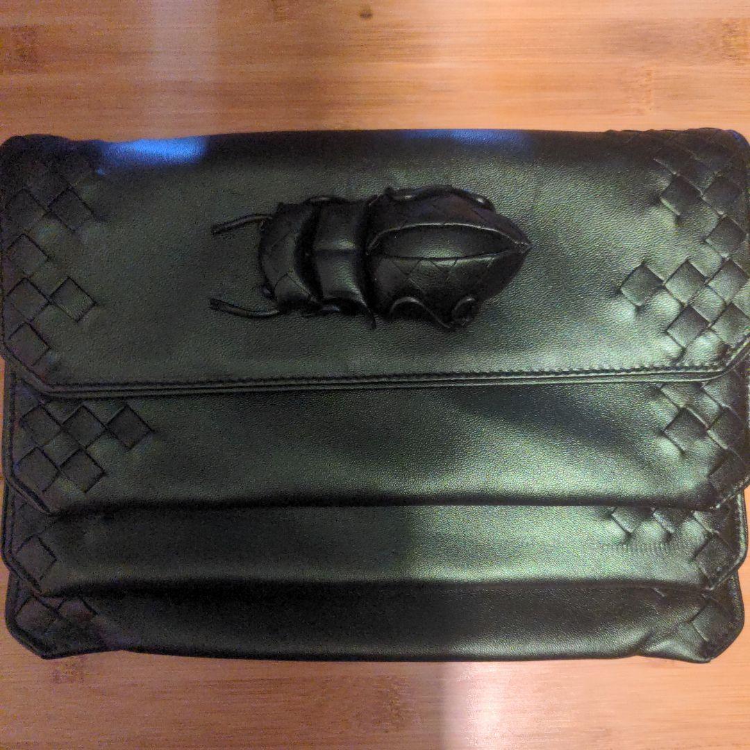 ら*む様 希少価値　ボッテガヴェネタ　クラッチバッグ ボッテガヴェネタ/クラッチバッグ/イントレチャート/ダークネイビー