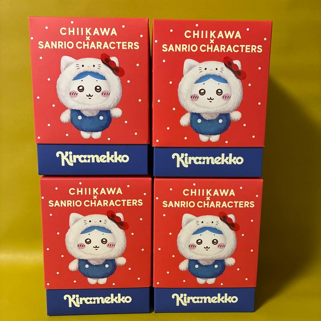 新品未開封 ちいかわ×サンリオキャラクターズ Kiramekko 4種類セット