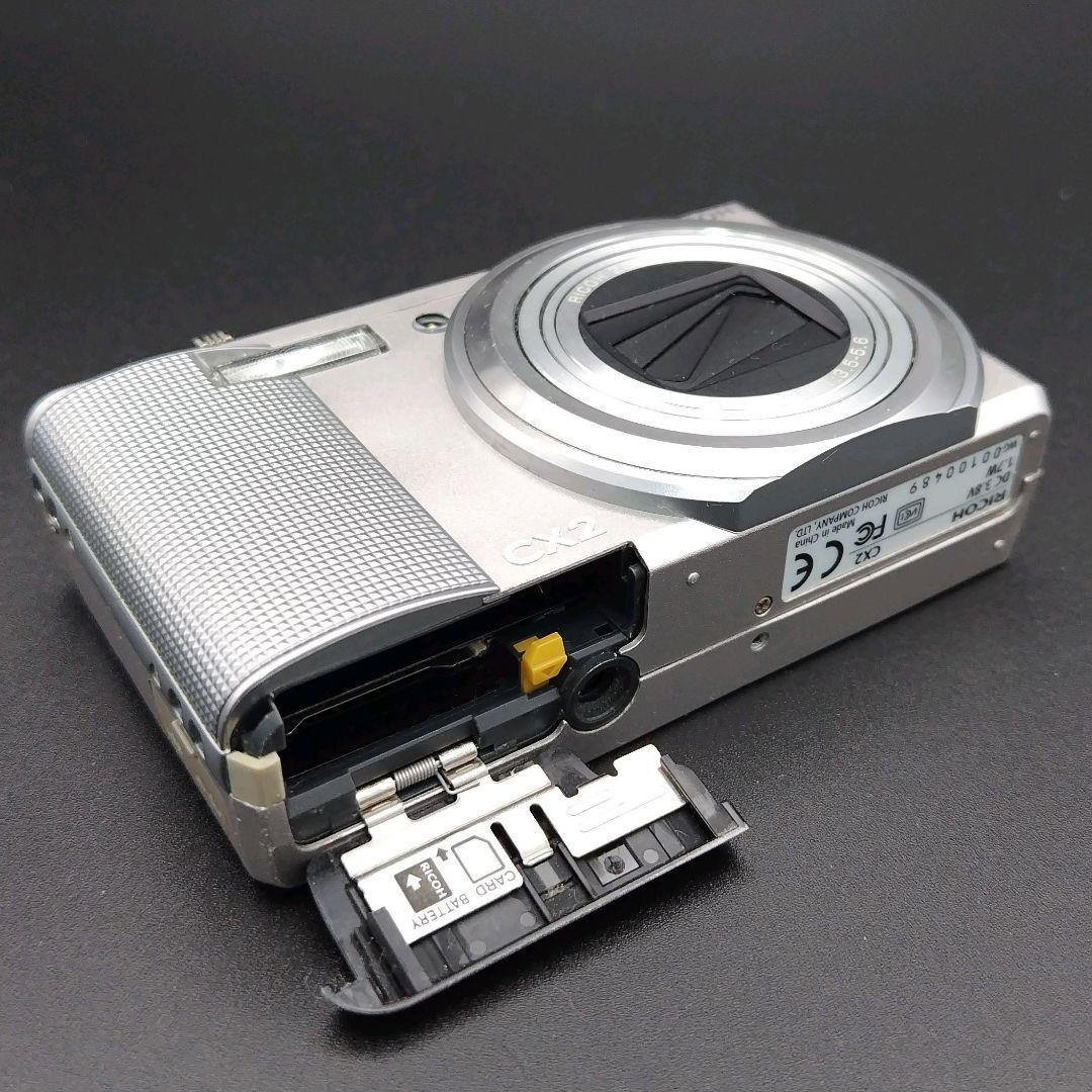 RICOH CX2 シルバー バッテリー・充電器セット 動作確認済 - メルカリ
