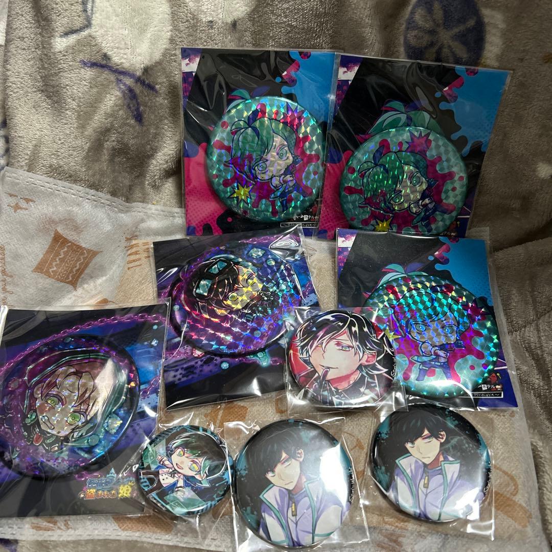 わさびゲーム 狼ゲーム 新村コウ 霜月ユキナリ 缶バッジセット