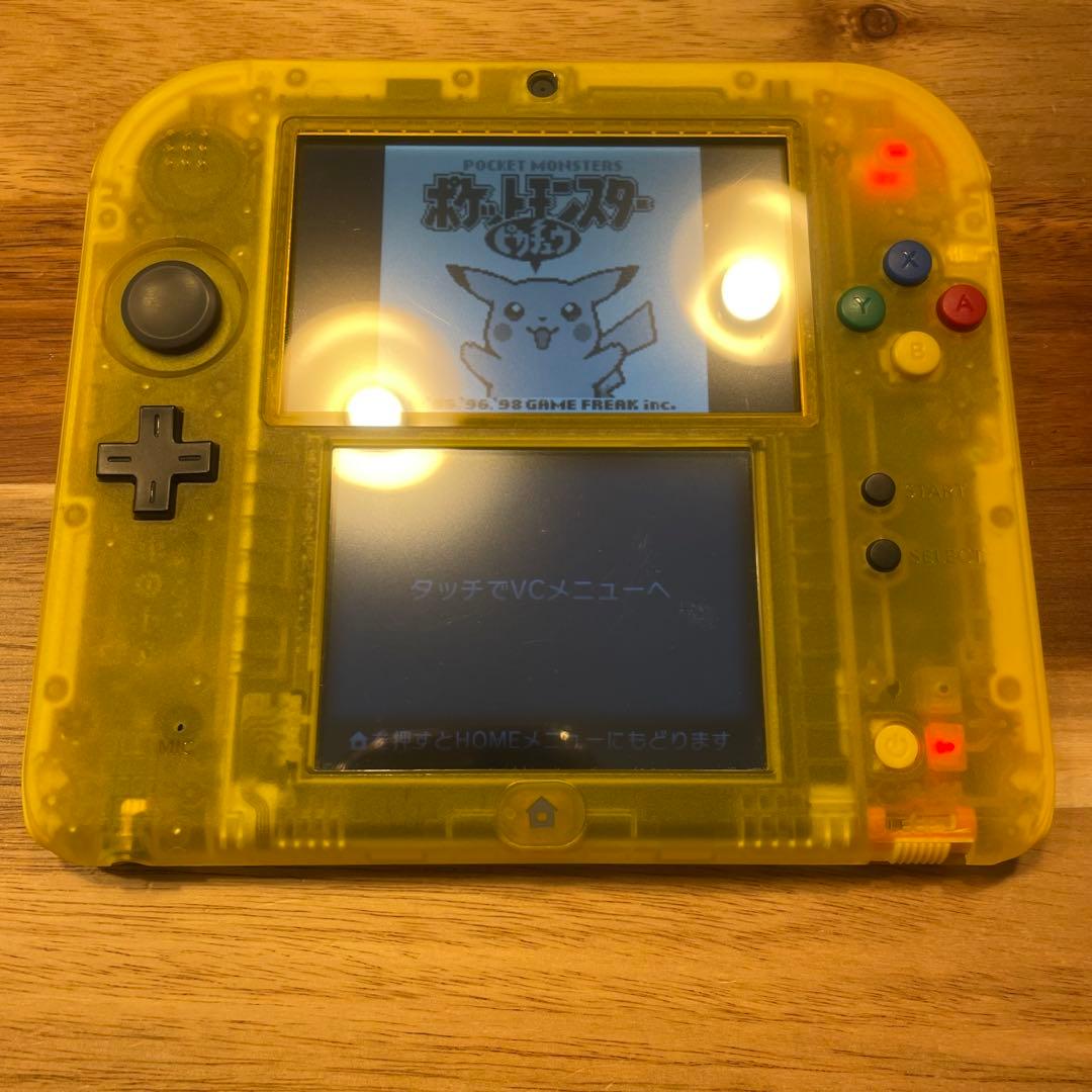 ニンテンドー2DS 本体 クリアイエロー ポケットモンスター ピカチュウ