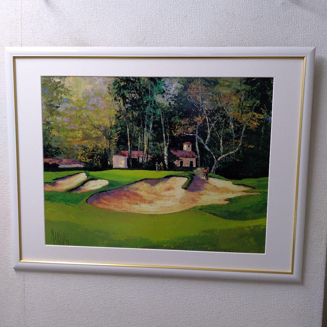 ポスター 横 特寸法 ゴルフ場 額装仕上げ品 - メルカリ