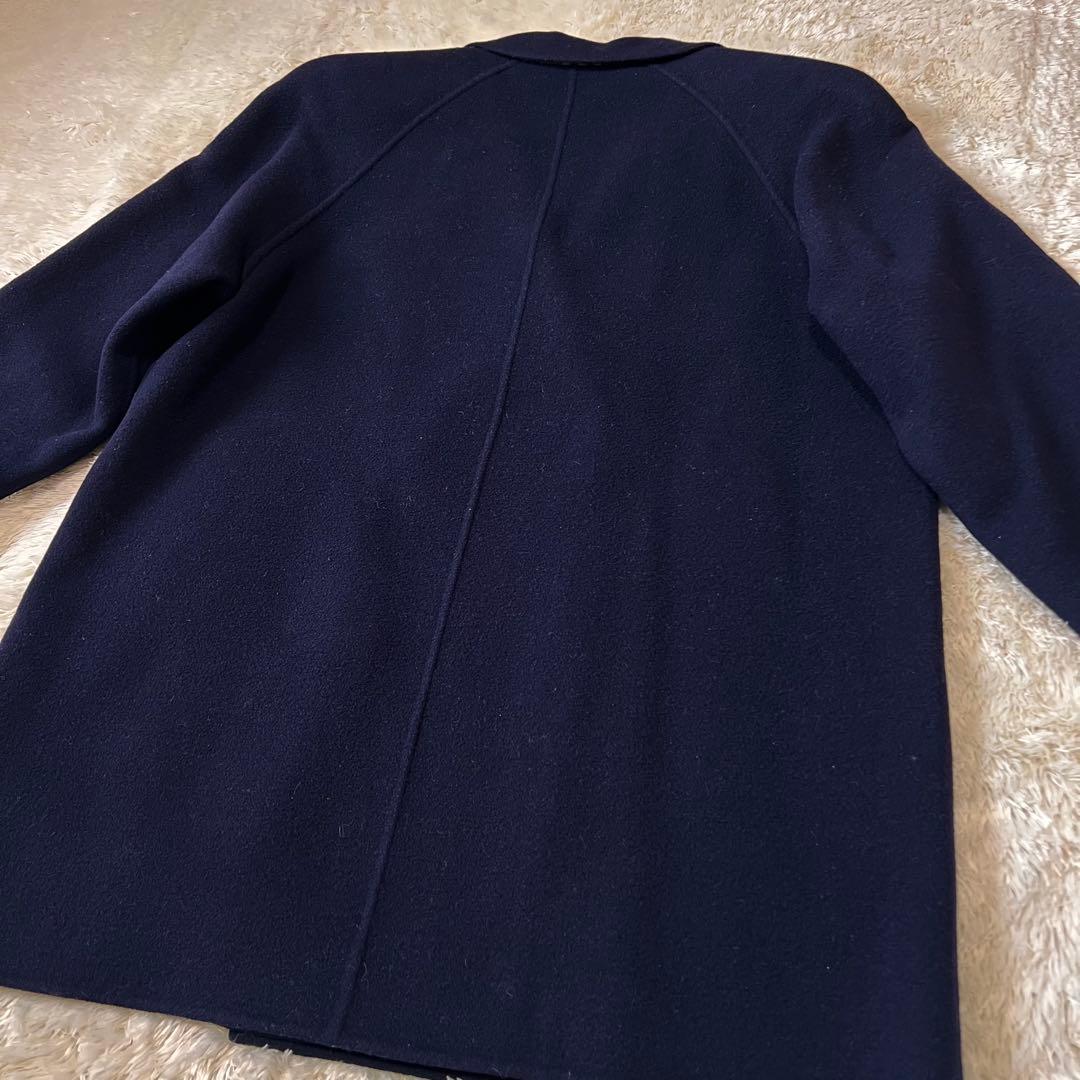 バーバリー カシミヤ混 チェスターコート ネイビー ダブル 9号 - メルカリ