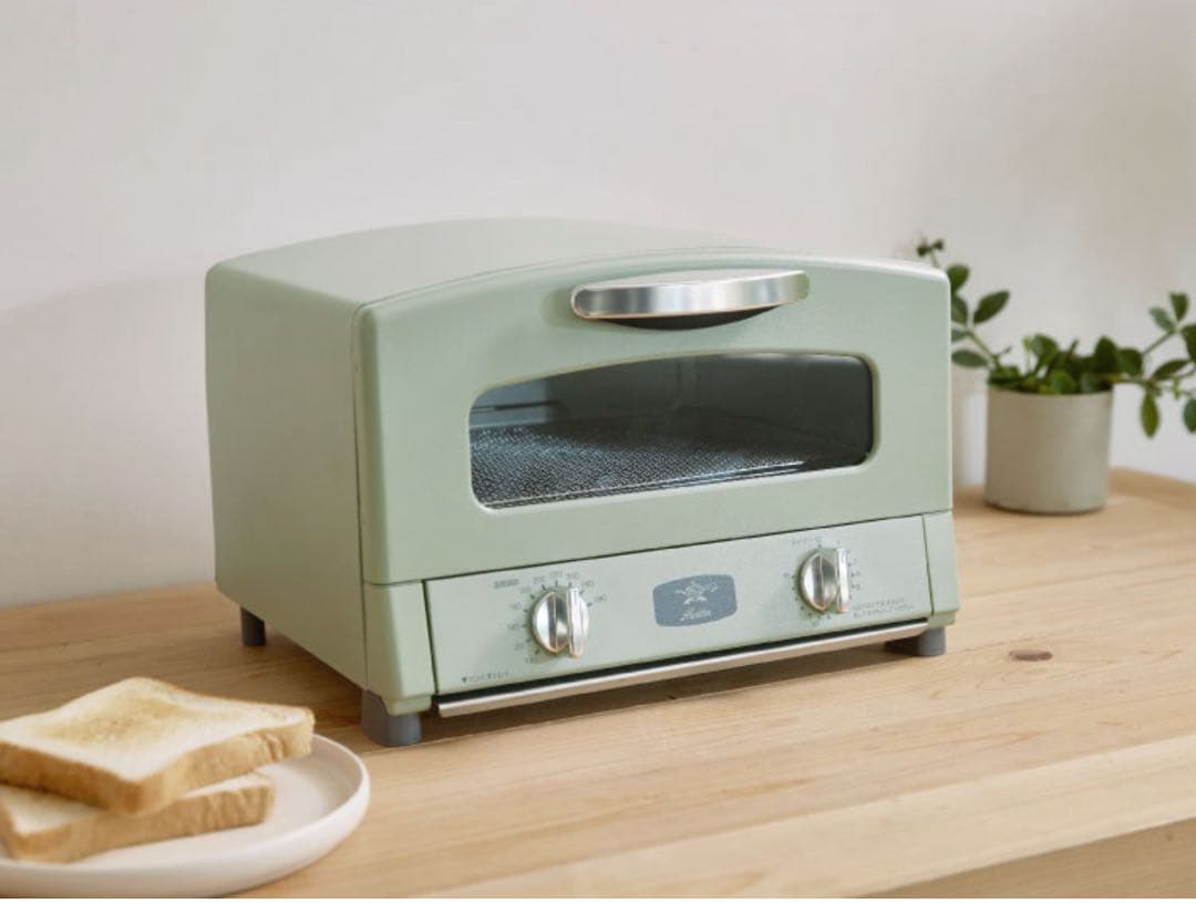 【新品未使用】Aladdin グラファイトトースター 　２枚焼き（グリーン） グラファイトトースター（2枚焼き） | Aladdin（アラジン）公式サイト