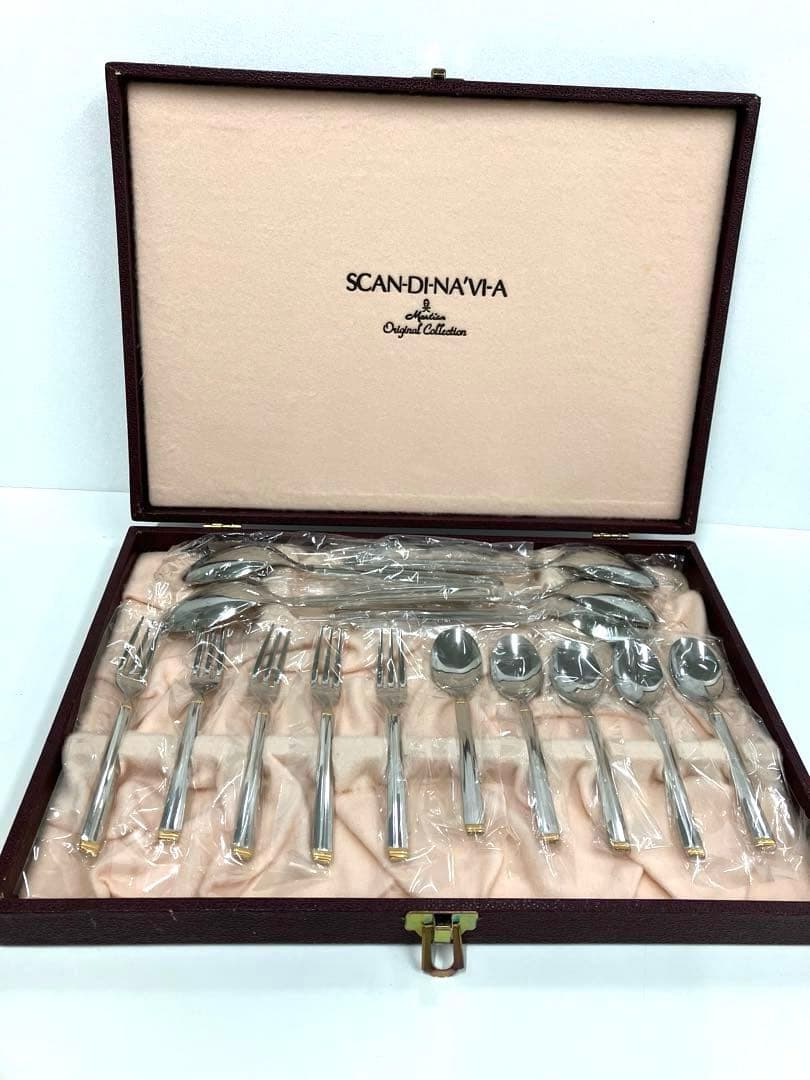 S10-43］マーシャン スカンジナビア カトラリーセット 15本 未使用品