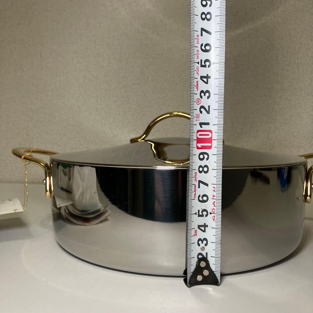 Velona GOLD 卓上鍋 直径約24cm ベローナ ゴールド IH対応 - メルカリ