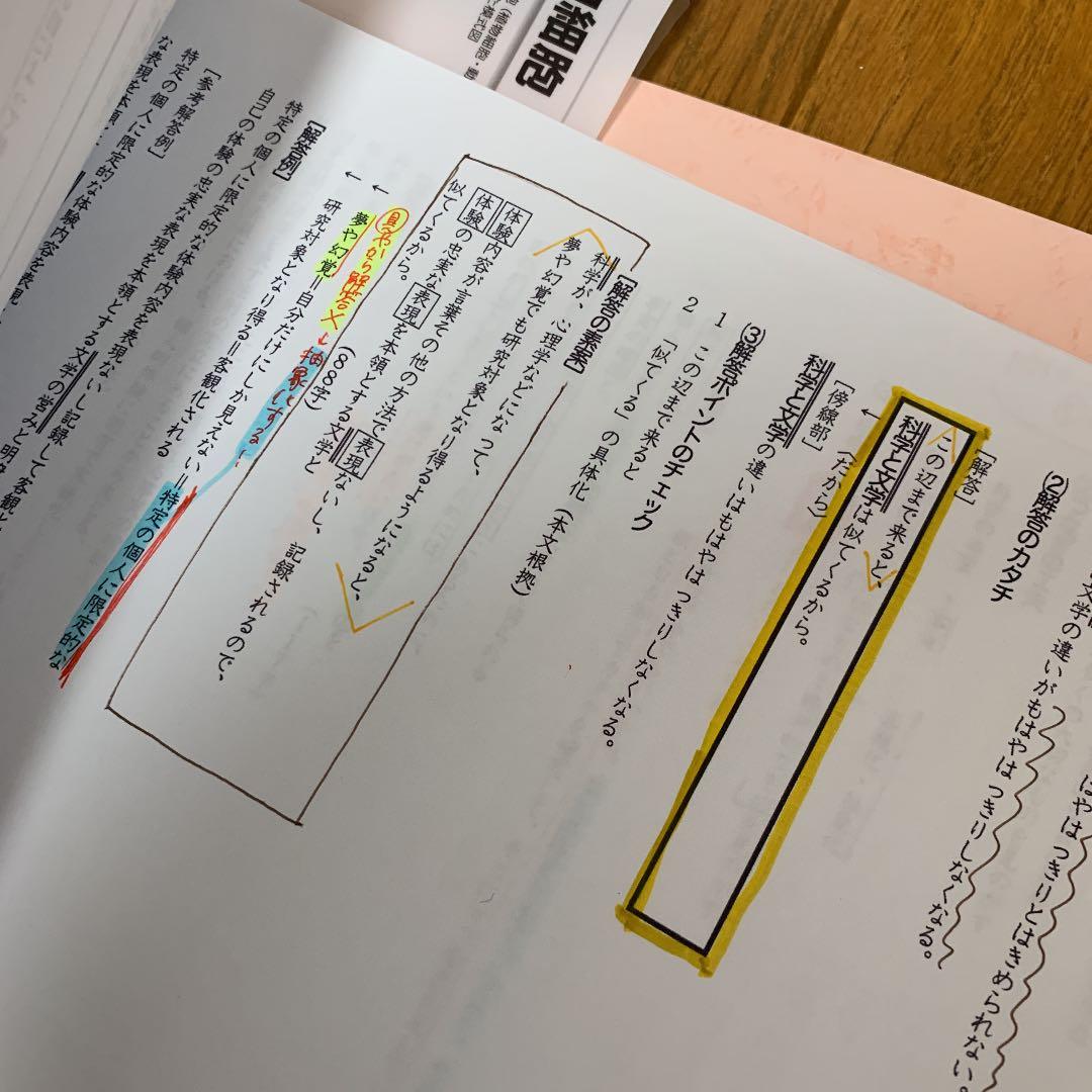京大 現代文 駿台 解答解説（松本孝子先生）のプリント1年分つき
