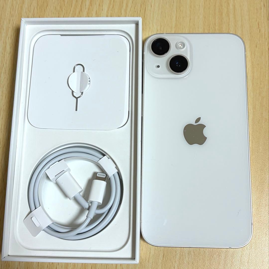 Apple iPhone14 128GB スターライト(ホワイト) 備品、箱あり Amazon | 【整備済み品】 Apple iPhone 14 128GB スターライト SIM