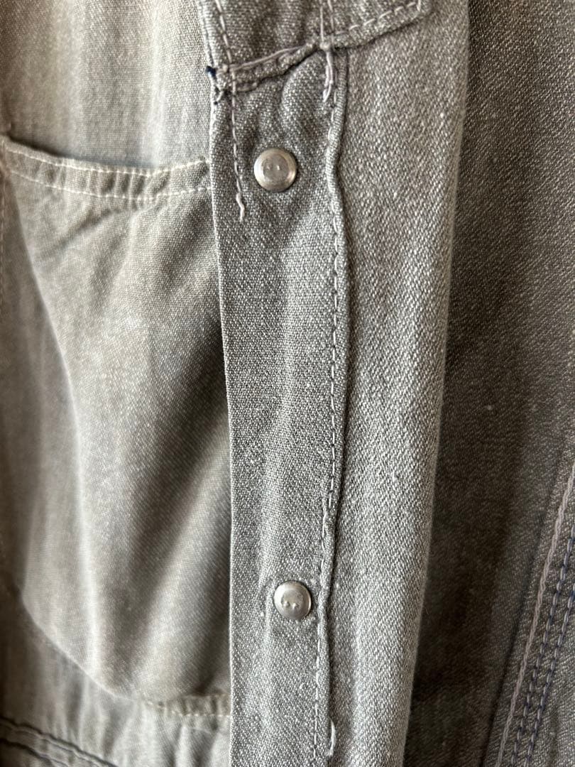 40s ブラックコバート オールインワン 黒シャン ツナギ 月桂樹ボタン