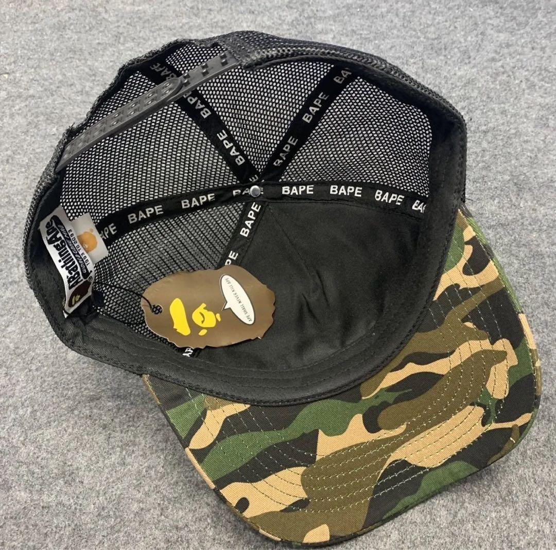 BAPE APE メッシュキャップ 迷彩 - メルカリ