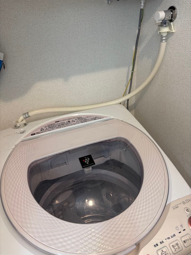 SHARP 縦型洗濯機 ES-TX8AKS 8.0kg 2017年製