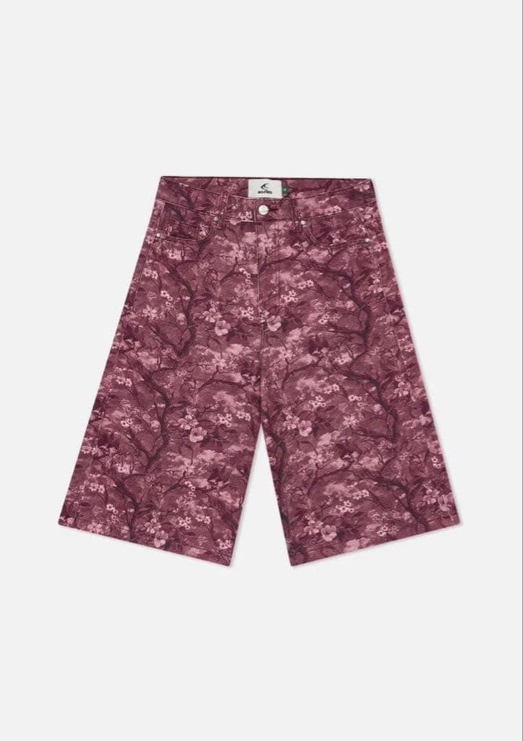 その他 scuffers RealFlowerBurgundyJumboShorts38 Scuffers Real Flower a Burgundy Zipper - Size: XS 🚫 y S