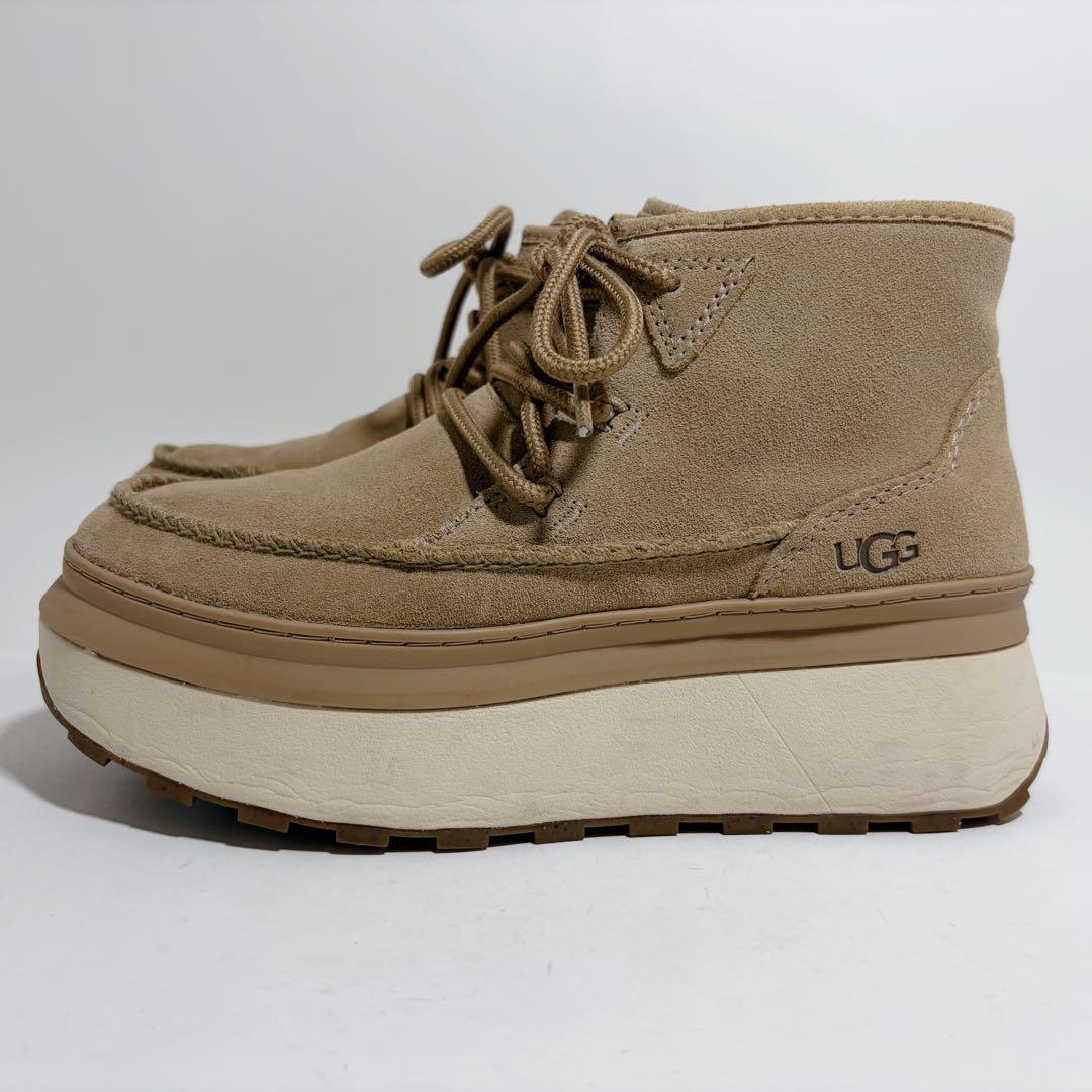 極美品☆UGG アグ マリン ブーティ 厚底 スニーカー スエード 23.5cm