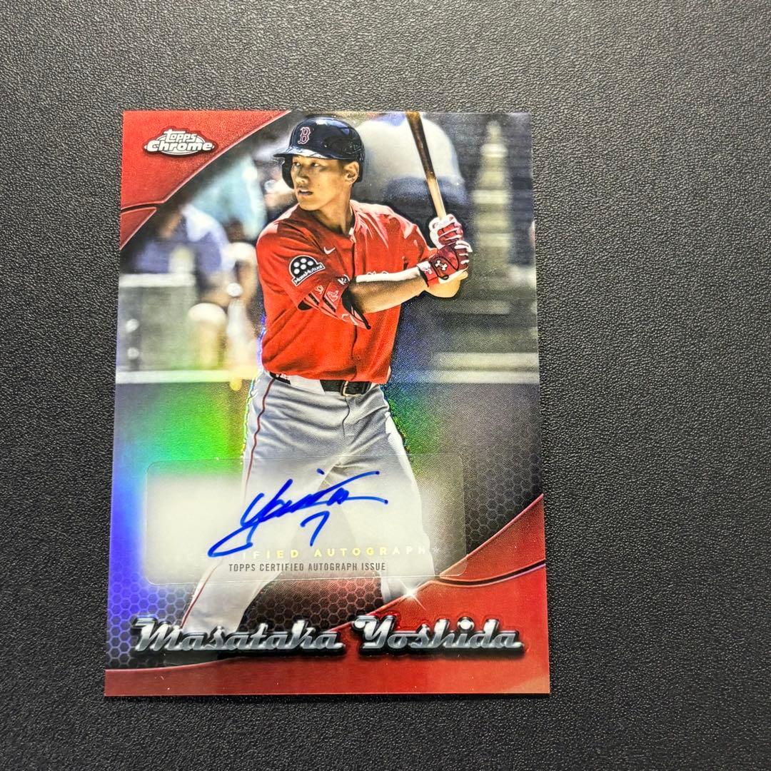 吉田正尚 2025 Topps Chrome サインカード - メルカリ