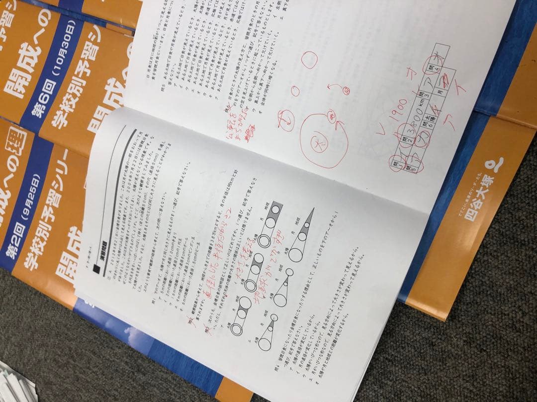 四谷大塚 2023年受験 学校別予習シリーズ 開成への国算理社