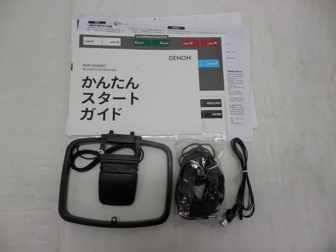 デノン 5.2CH AVサラウンドレシーバー AVRX580BTK アンプ ①