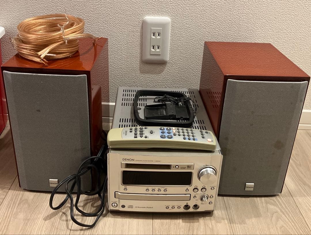 DENON CDMDコンポ　D-MG33 ジャンク 通電確認済み リモコン付き DENON CDMDコンポ D-MG33 ジャンク 通電確認済み リモコン付き - メルカリ