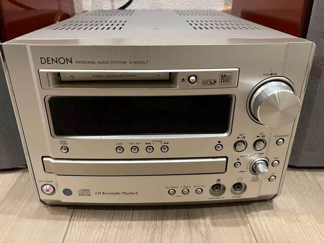 DENON CDMDコンポ D-MG33 ジャンク 通電確認済み リモコン付き - メルカリ