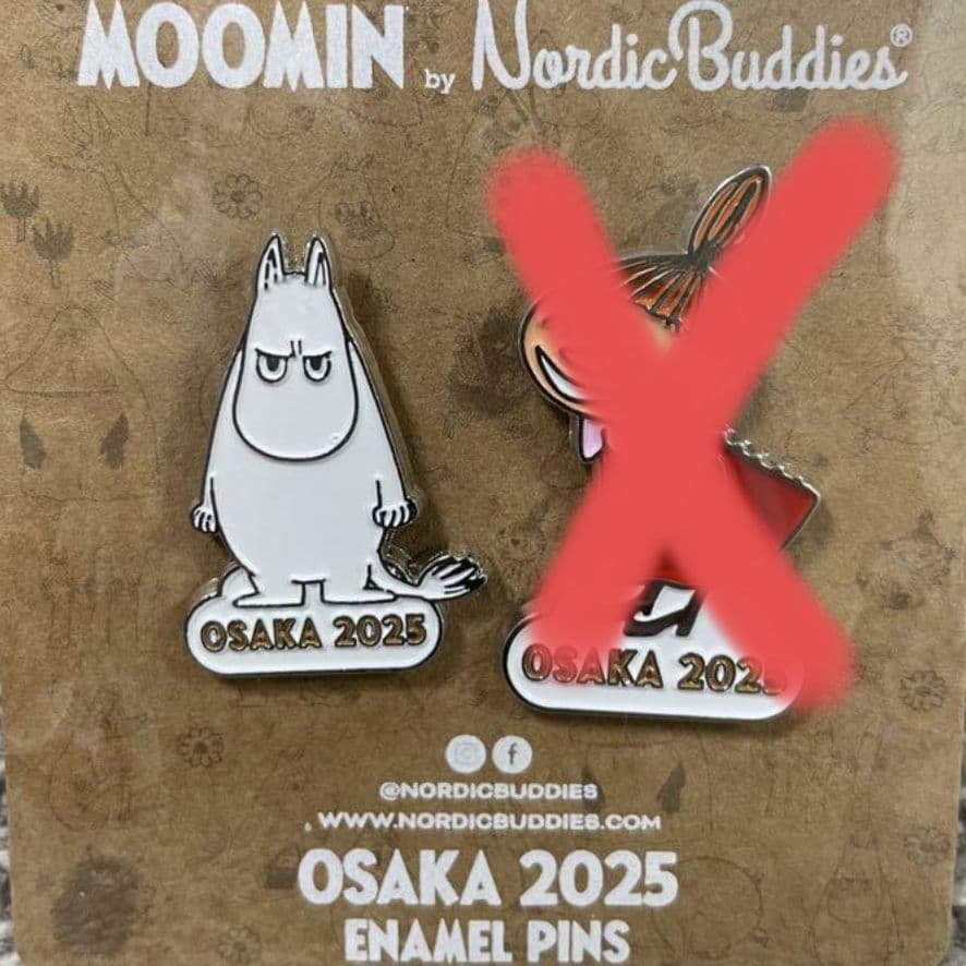 ムーミン 2025 ピンバッチ ピンバッジ ピンズ 大阪万博 万博限定 北欧