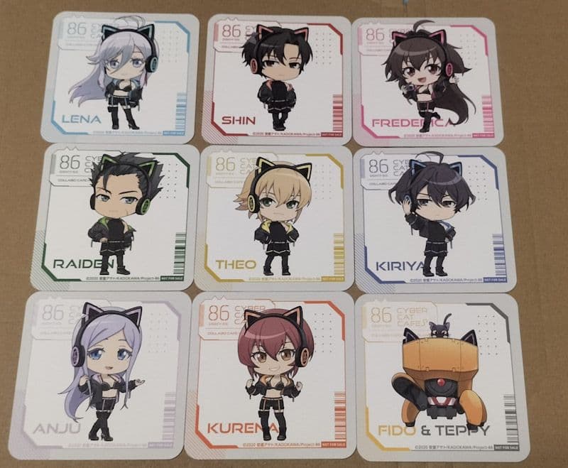 エイティシックス コースター ちびキャラコンプセット 特典 コラボカフェ本舗 86 -エイティシックス- カフェ in 池袋 9月12日よりコラボ開催!