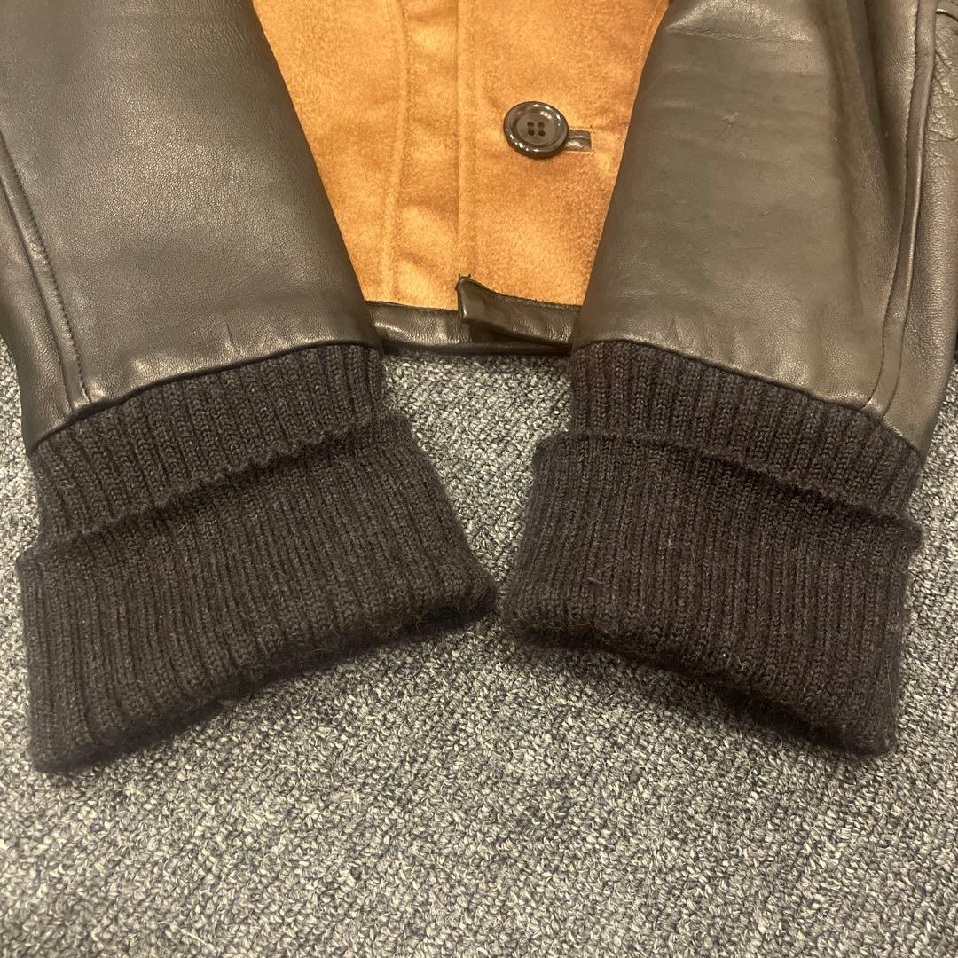 SLOWGUN 大人のスタジャン 本革×カシミヤ キャメル - メルカリ