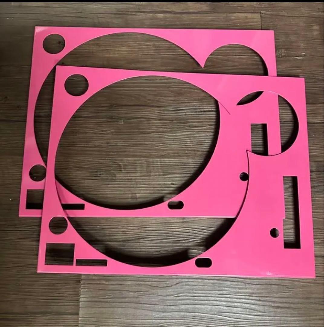 ターンテーブルカバー ピンク2枚 テクニクスsl1200 - メルカリ