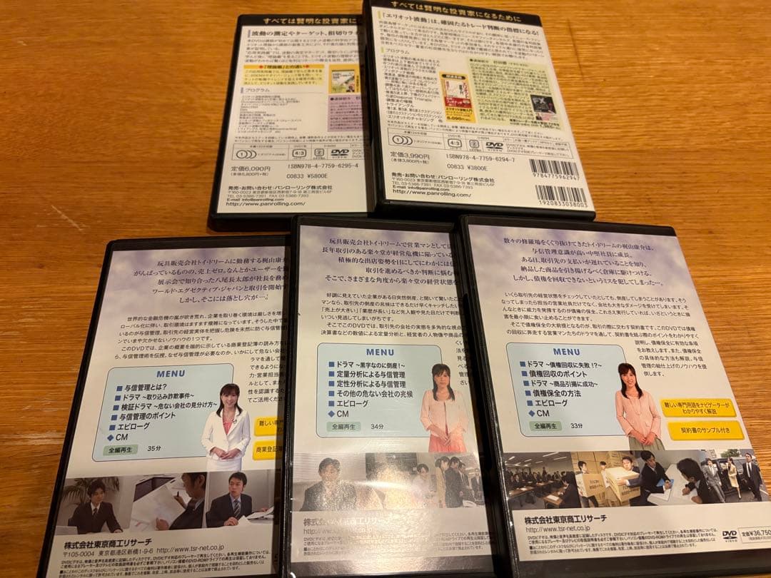 FX・企業分析・与信管理 DVD 5点セット 総額120,330円相当／