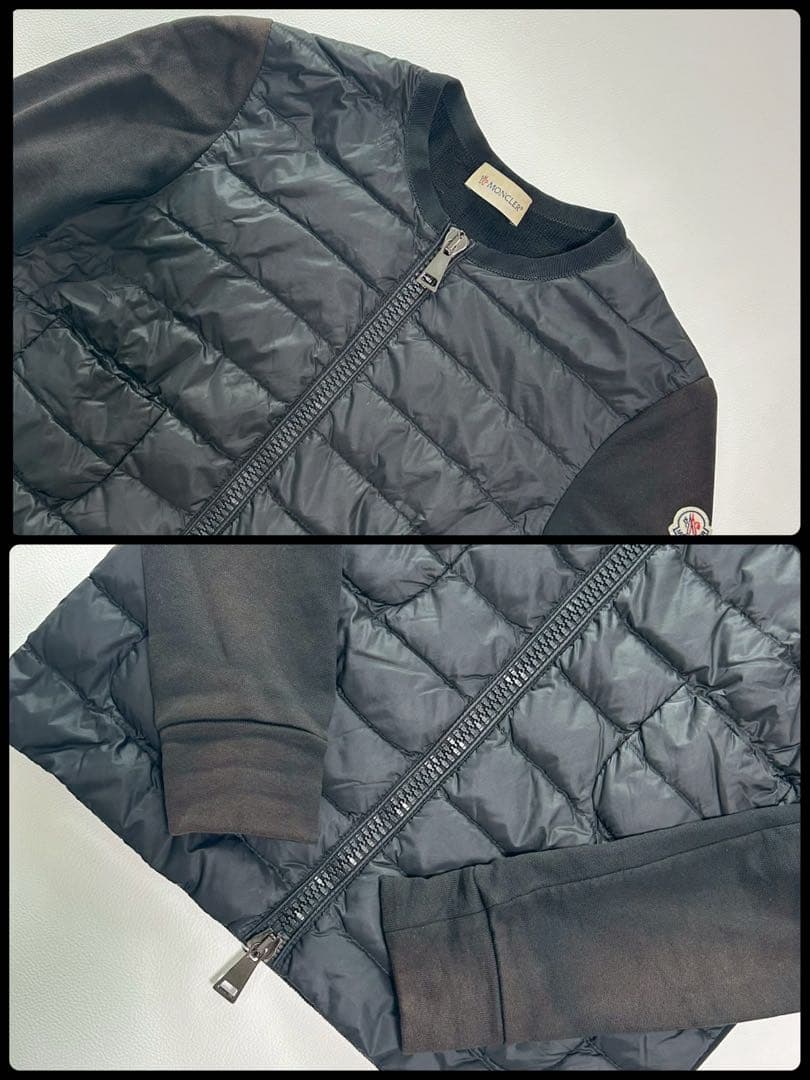 ま*ん様 在庫処分✨️ MONCLER モンクレール 異素材切替 ダウンニット