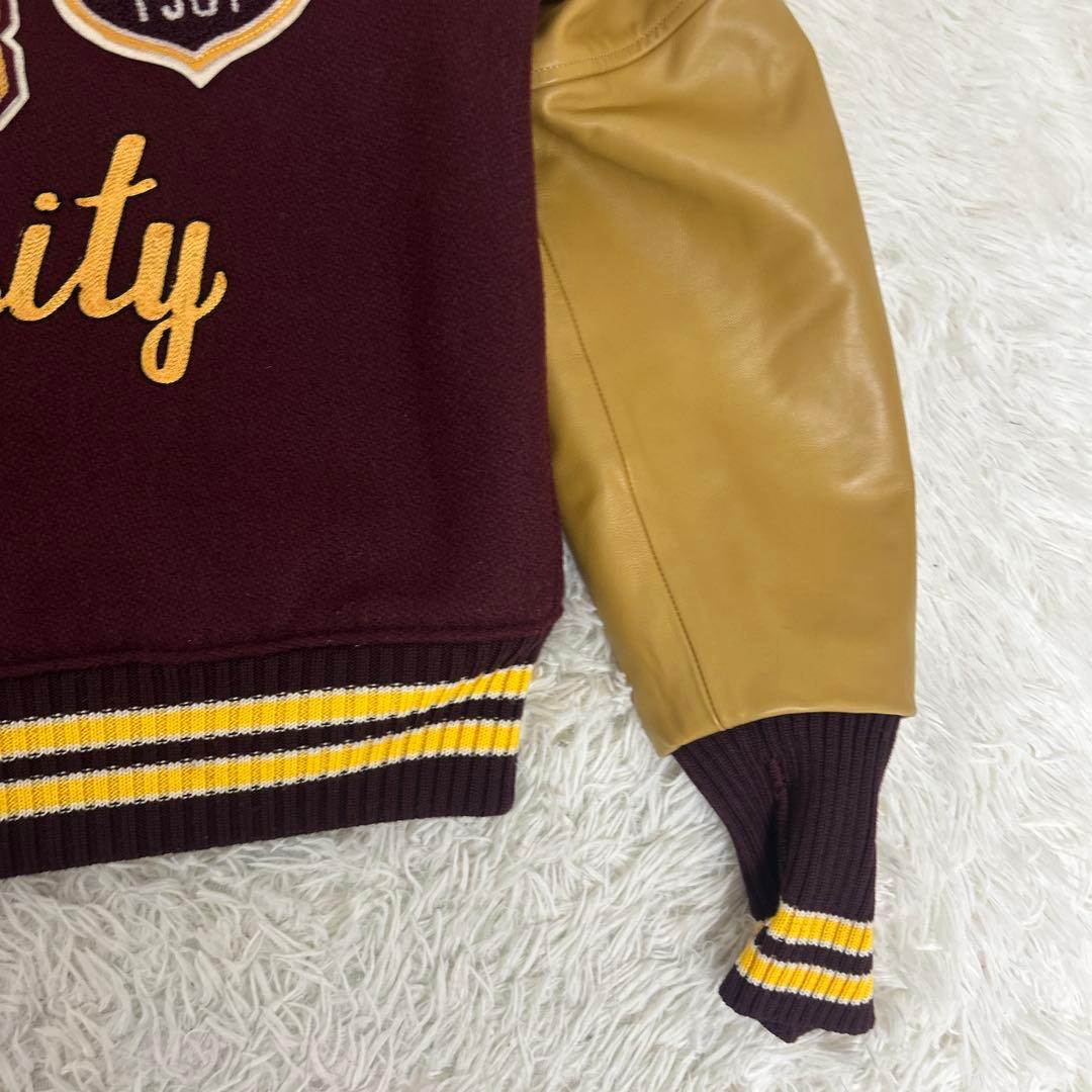 極美品】WHITESVILLE スタジャン フルデコ フットボール 40 - メルカリ