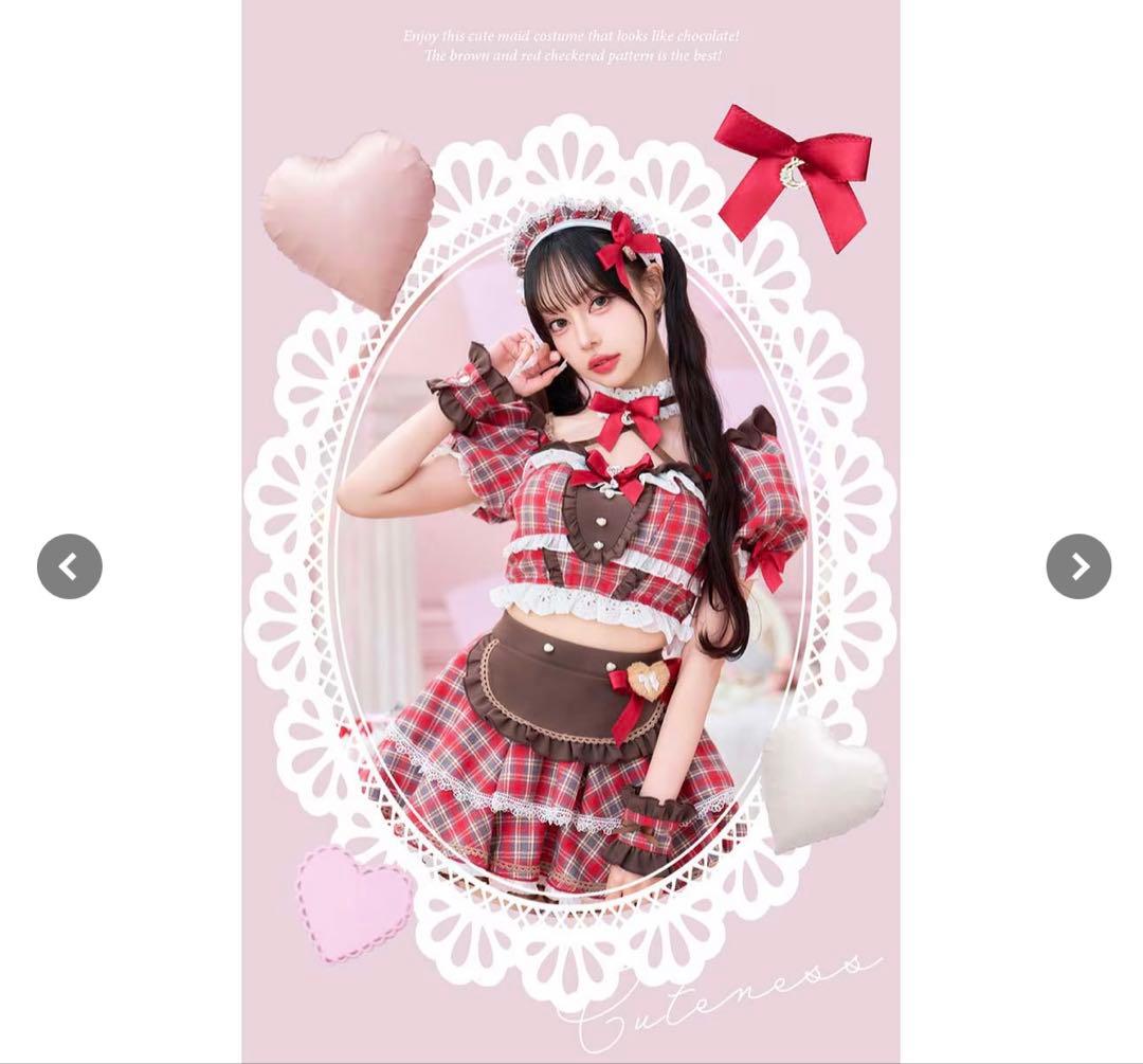 チョコラブチェックメイド《バレンタインコスプレ》Malymoon/マリー