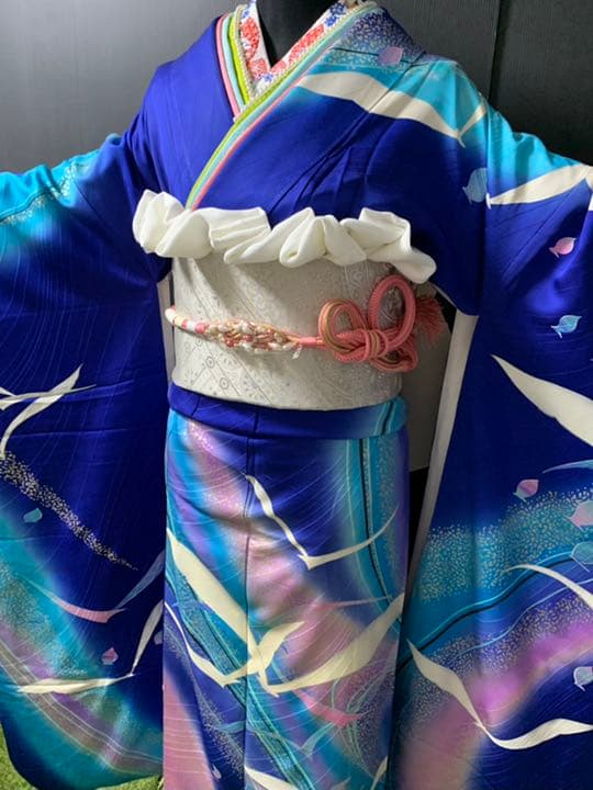 フランソワーズ・モレシャン監修 マリンカラー豪華振袖成人式7点フル