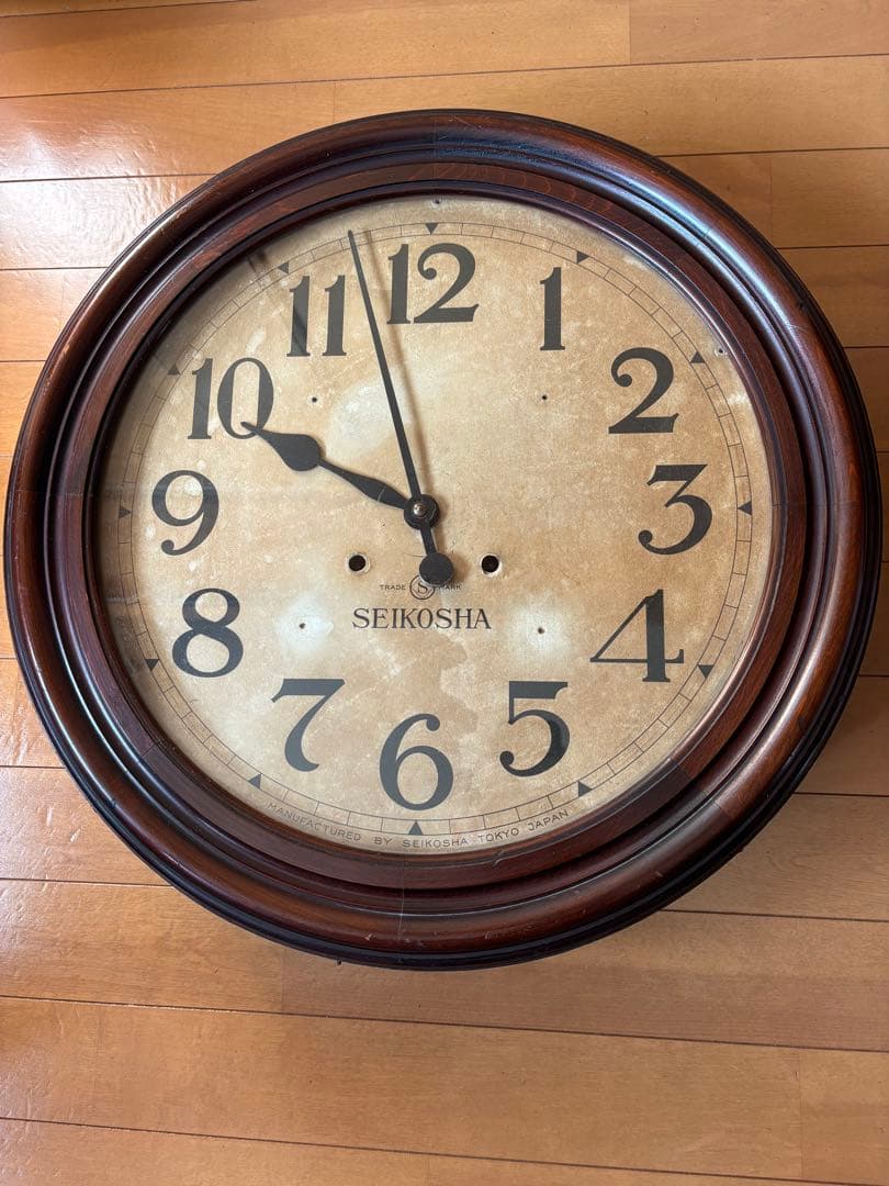 掛け時計　大型　SEIKOSHA ジャンク品 SEIKO - SEIKO 掛時計 【ジャンク品】の通販 by K's shop｜セイコー