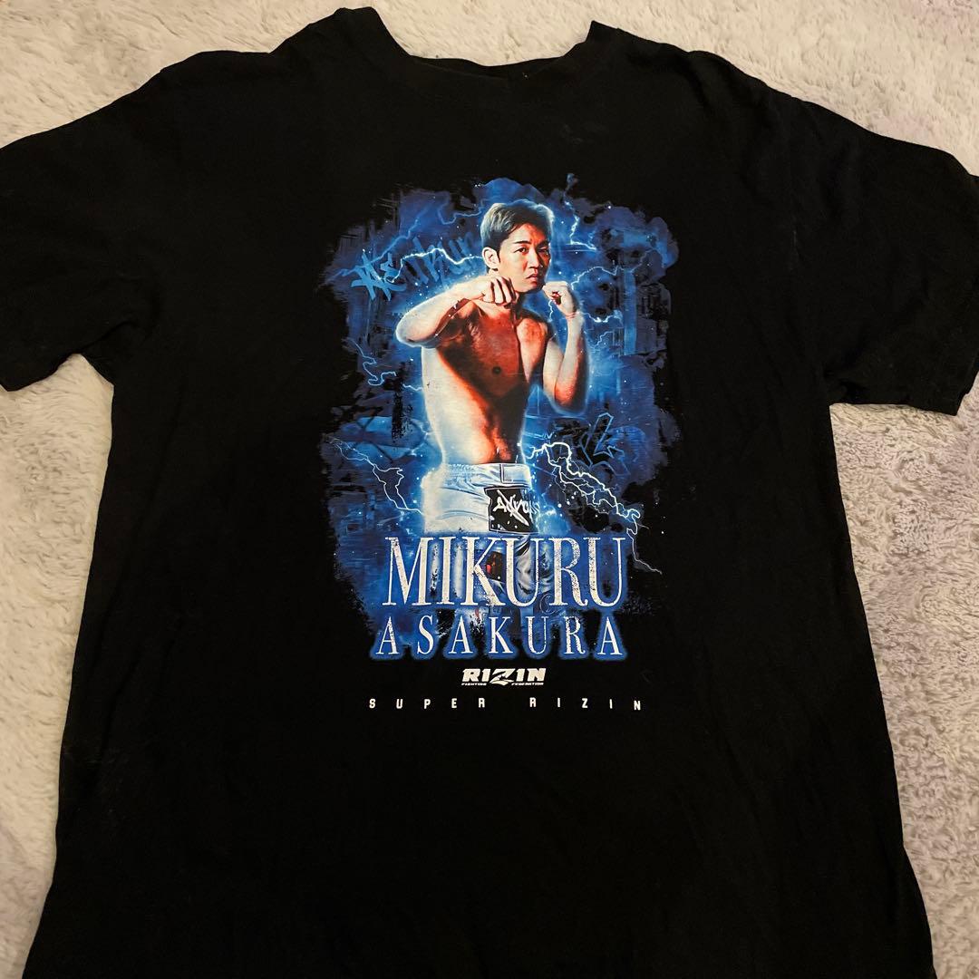 朝倉未来応援Tシャツ RIZIN Lサイズ ブラック - メルカリ