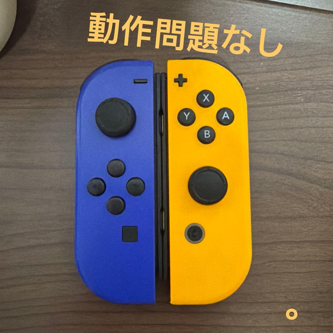 Nintendo Switch ジョイコン ブルー/ネオンオレンジ - メルカリ