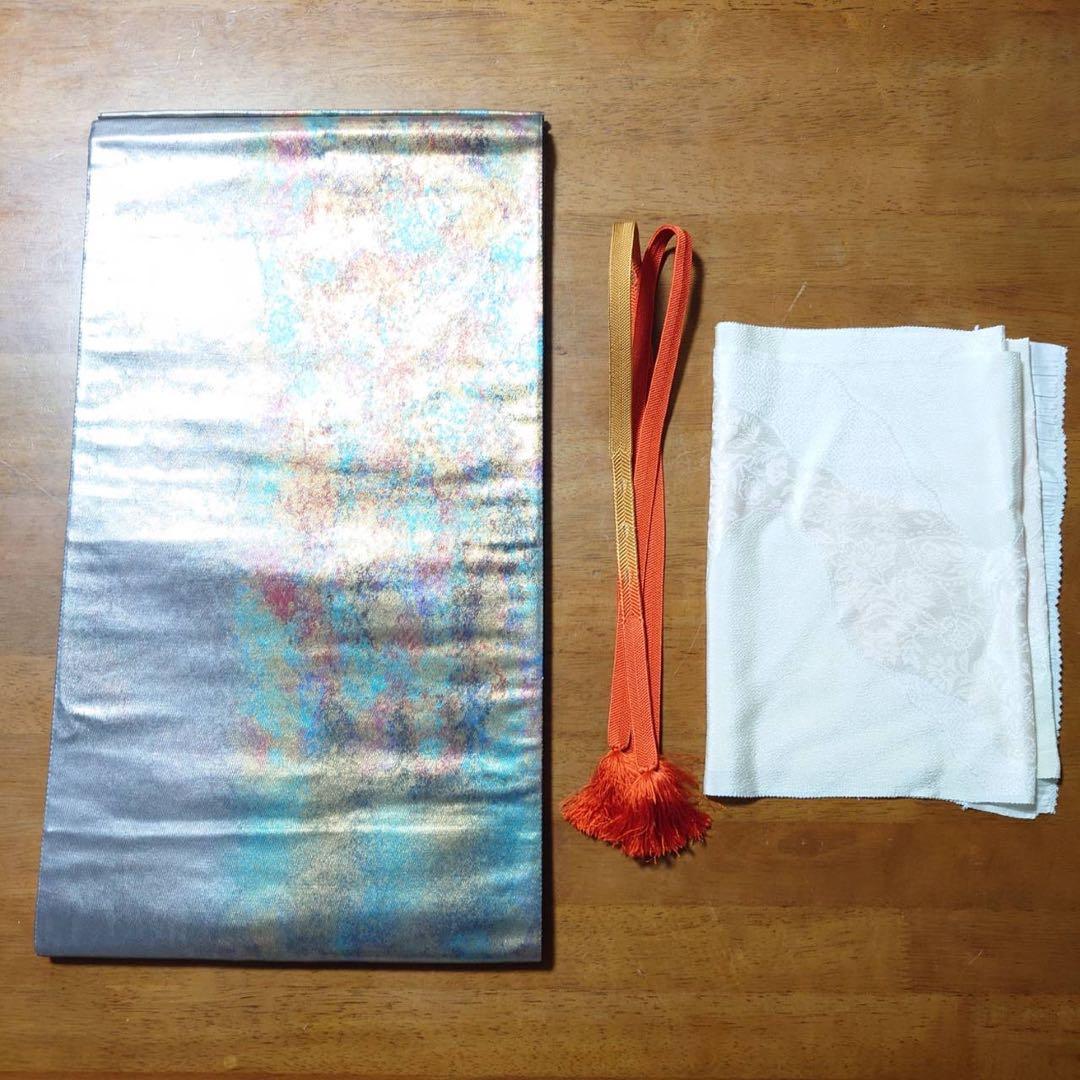 フ9993 未使用近い 美品 袷 正絹 江戸小紋 作家 訪問着 フルセット