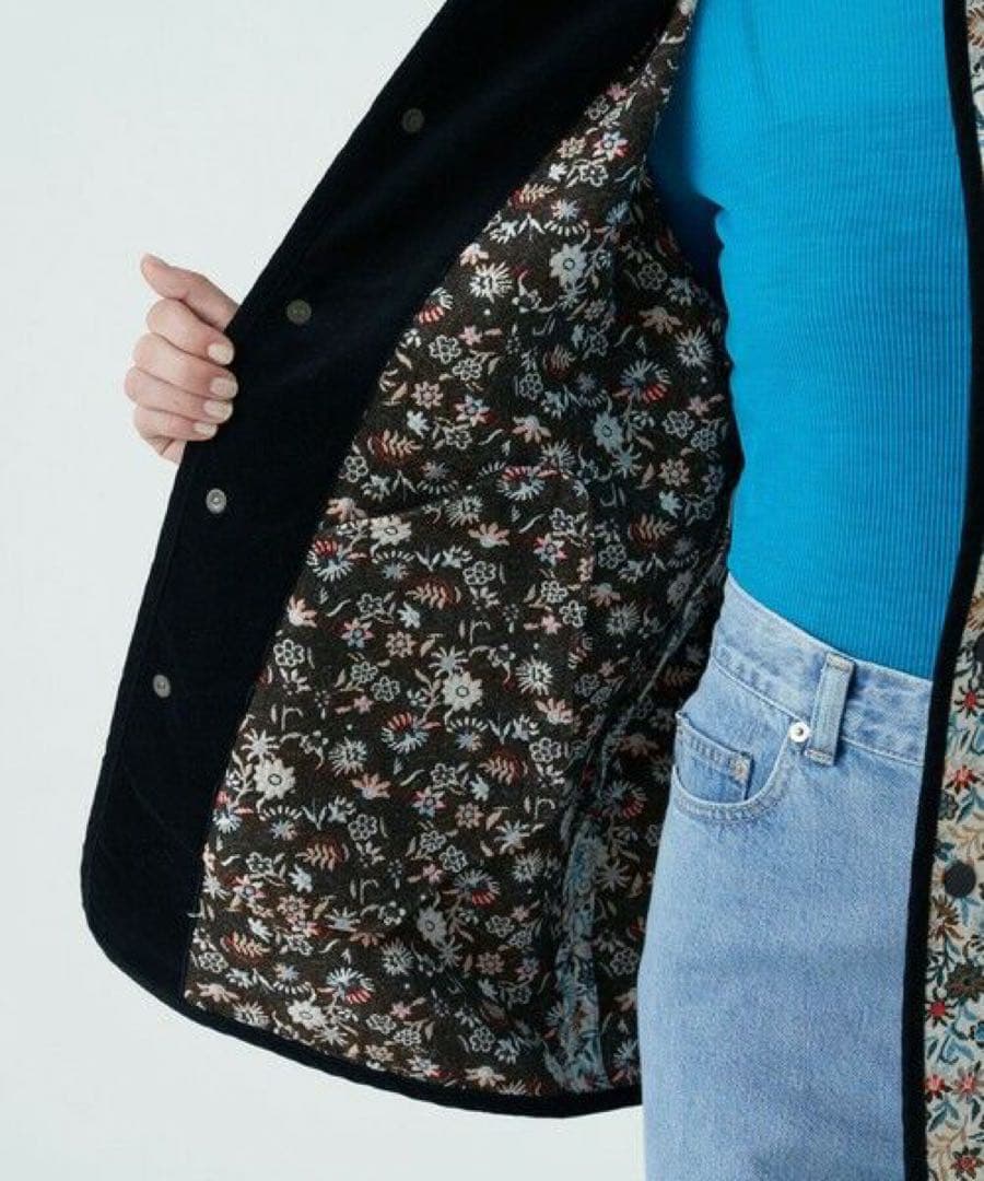 MACPHEE フローラルゴブラン ノーカラージャケット マカフィー 2023