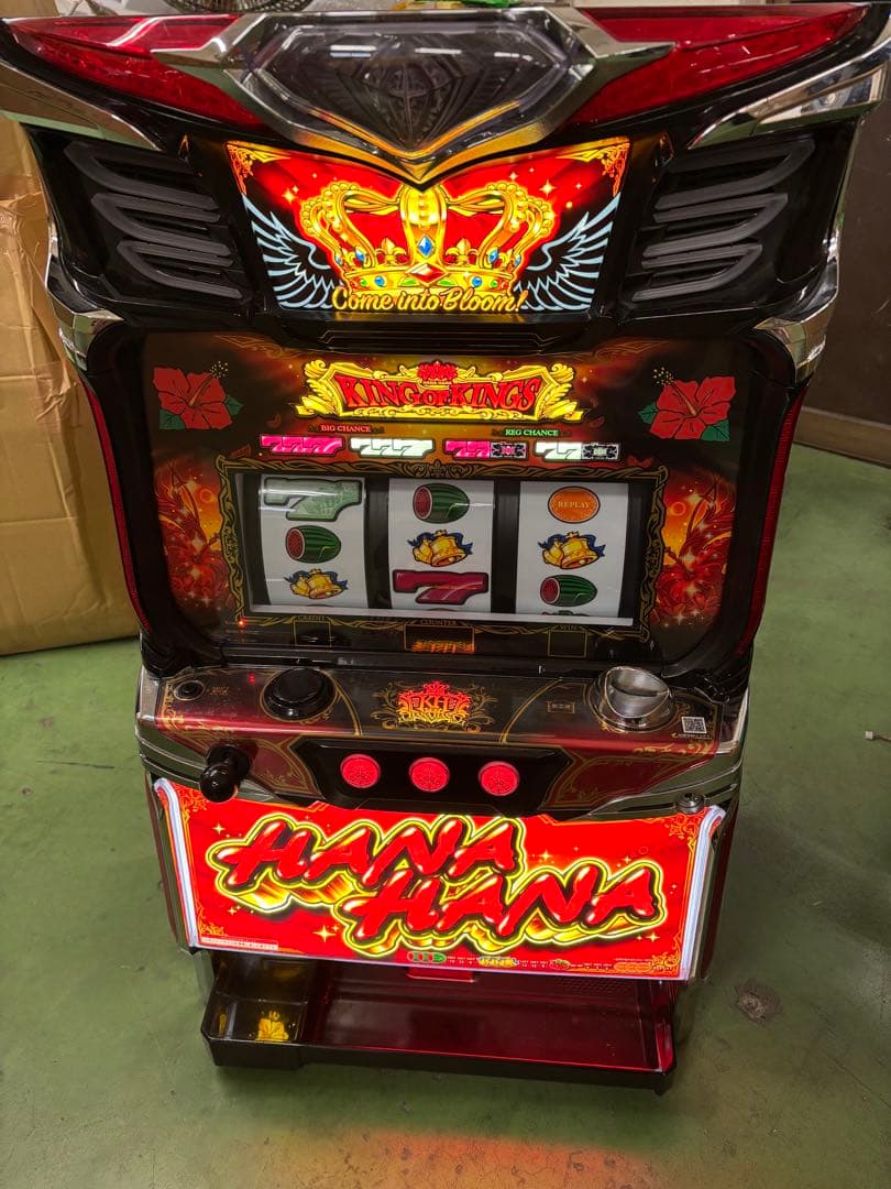 ＳキングハナハナＳＰ－３０ パチスロ 実機 パイオニア◆不要機付 パイオニア キングハナハナ-30【中古パチスロ 中古スロット 中古実機