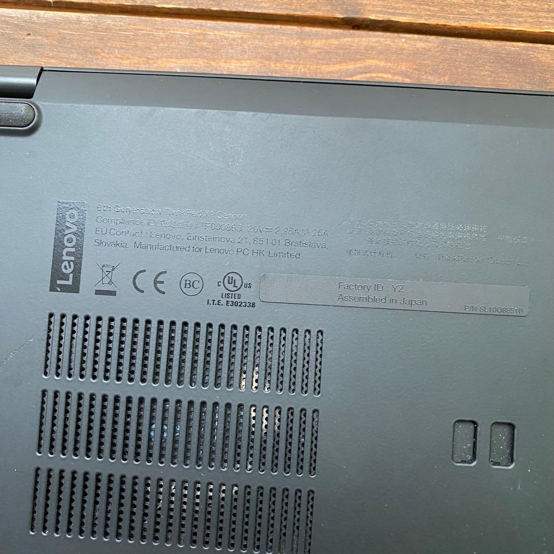 Lenovo ThinkPad X1 Carbon 20KGCT01WW レノボ - メルカリ