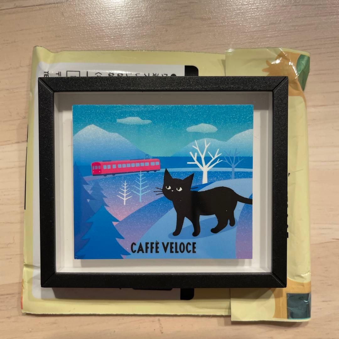 ベローチェ CAFFE VELOCE 黒猫額縁マグネット 昼間 - メルカリ