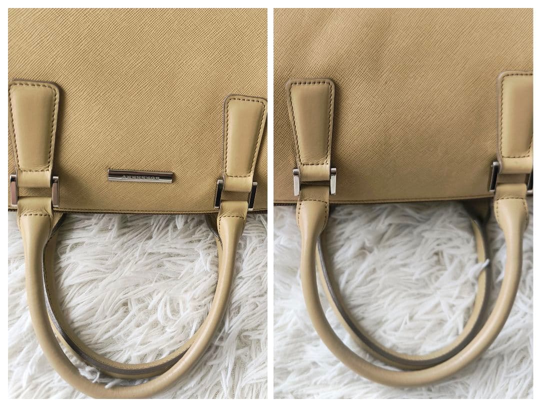 BURBERRY バーバリー ハンドバック ドラム サフィアーノレザー