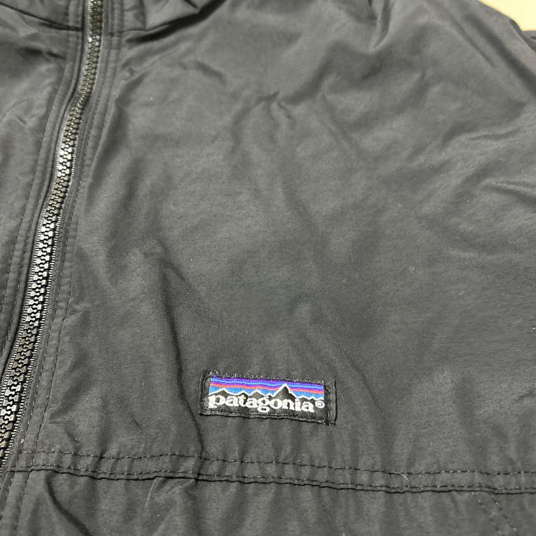 80s Patagonia パタゴニア シェルドシンチラ ジャケット黒ブラックM