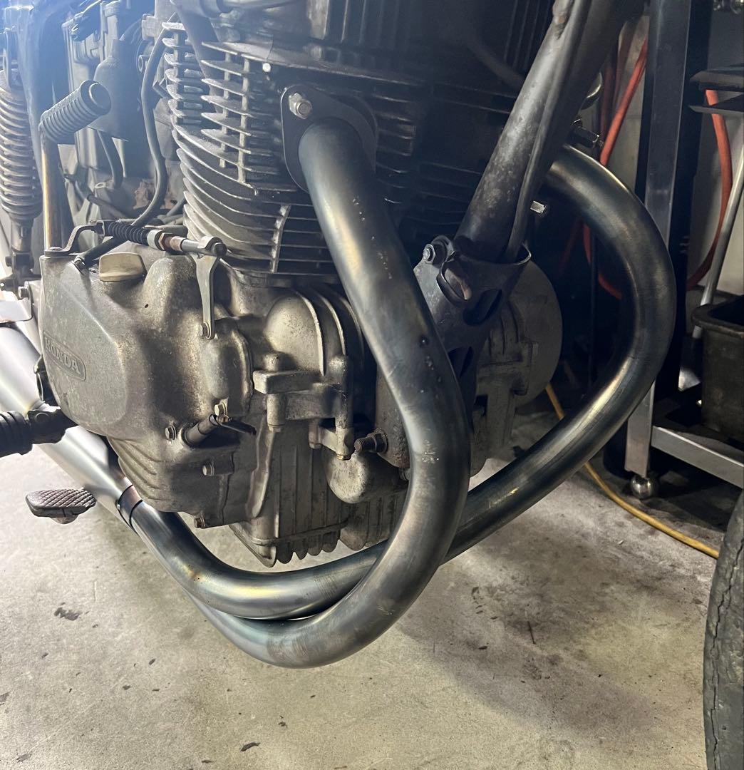 小鉄管/cb250t/cb400t/バブ/メガホンマフラー120φ/新品/ - メルカリ