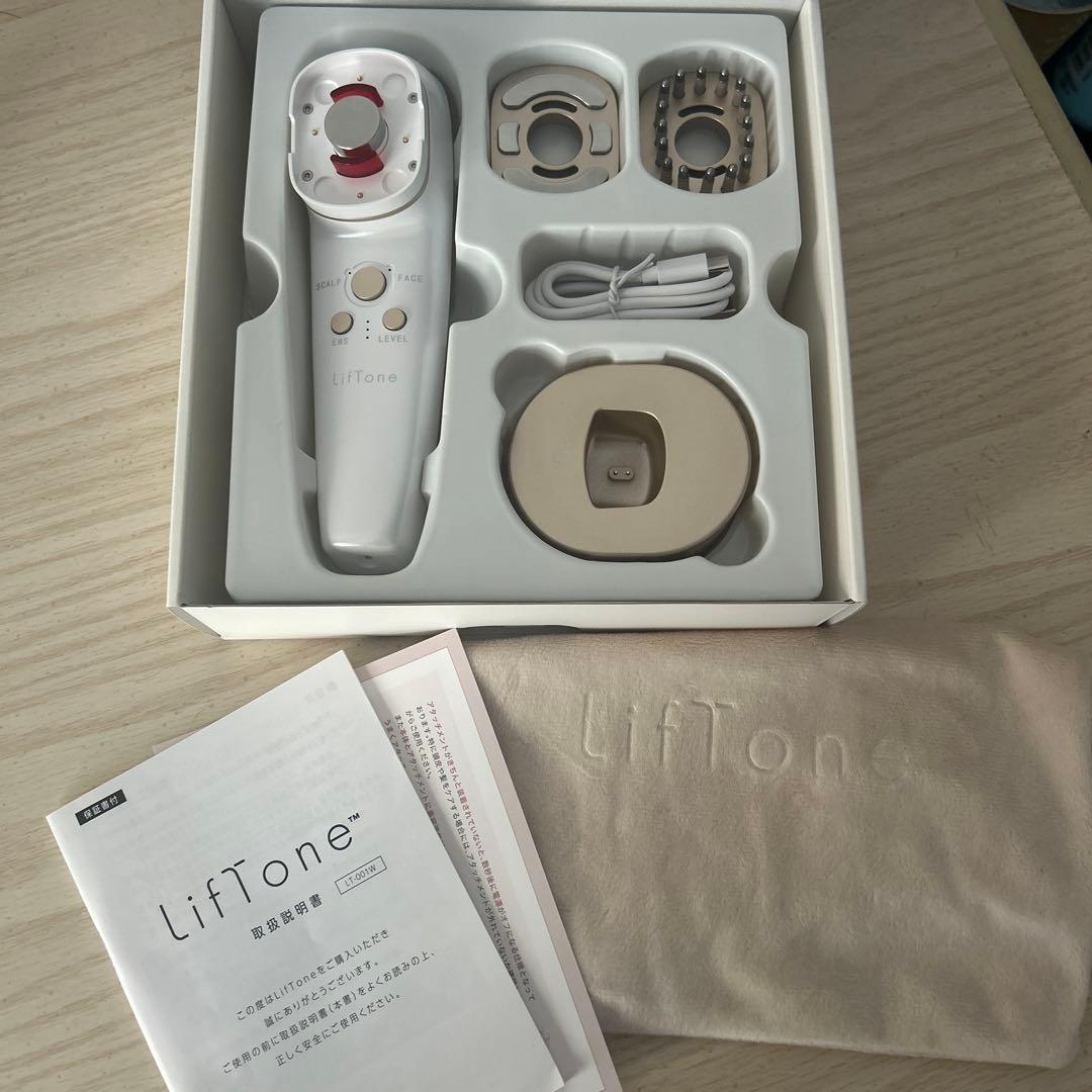 【即購入OK 】美顔器LifTone リフトーン　ホワイト 楽天市場】[期間限定価格] EMS 美顔器 トータルケア美顔器 LifTone