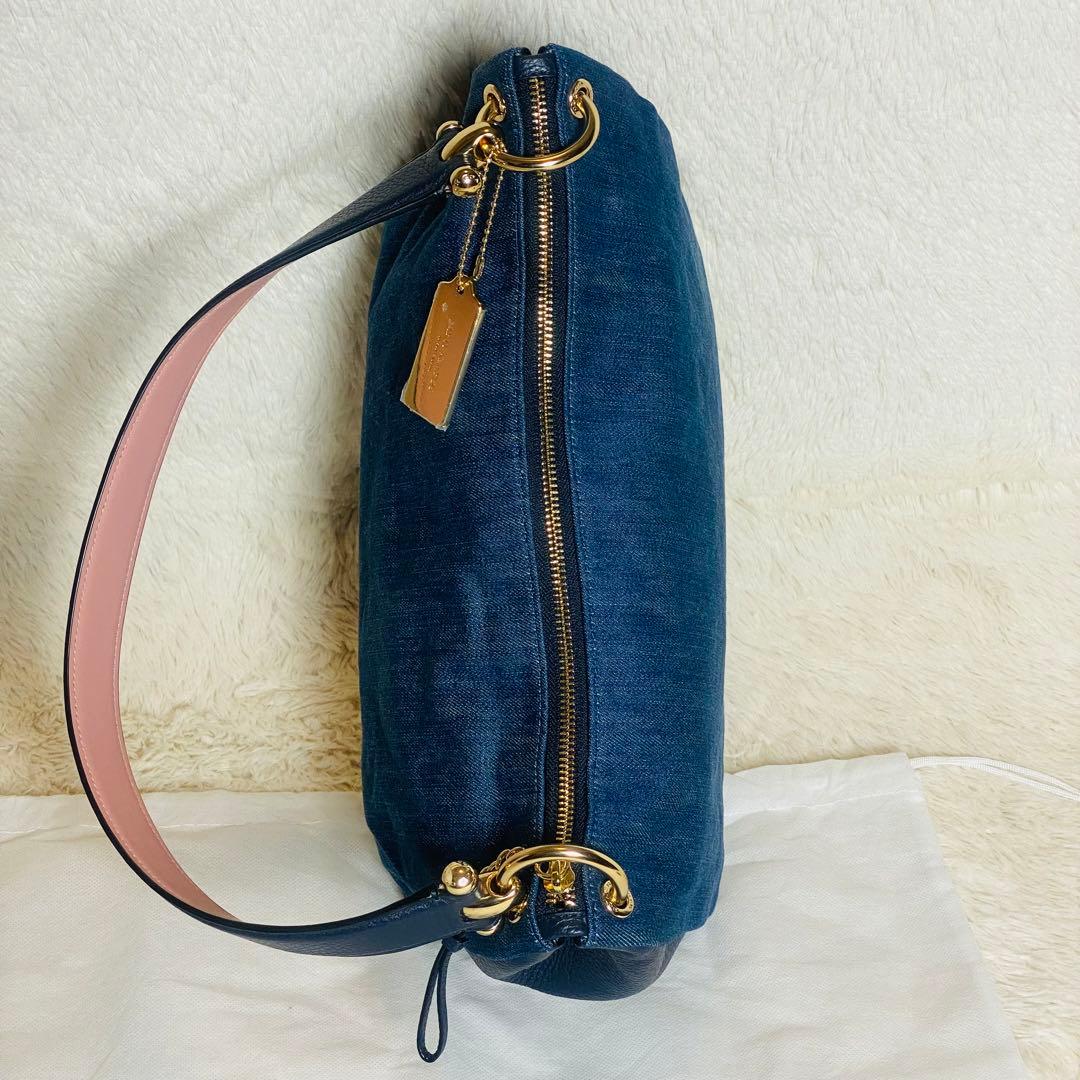 未使用極美 coach コーチ F66964 デニム ショルダーバッグ 2way - メルカリ