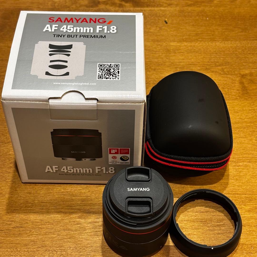 SAMYANGレンズ 45mm F1.8 Samyang SYIO45AF-E 45 mm F1.8 Tam Çerçeve Otomatik Odaklama