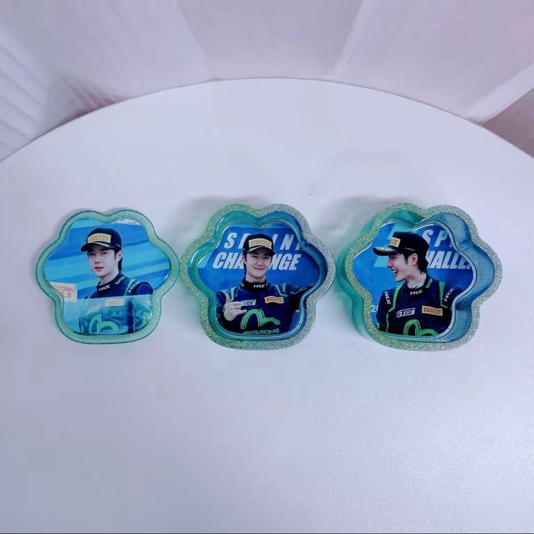 王一博 二層構造の猫の肉球レジン収納ボックス❣️5セット❣️確認用