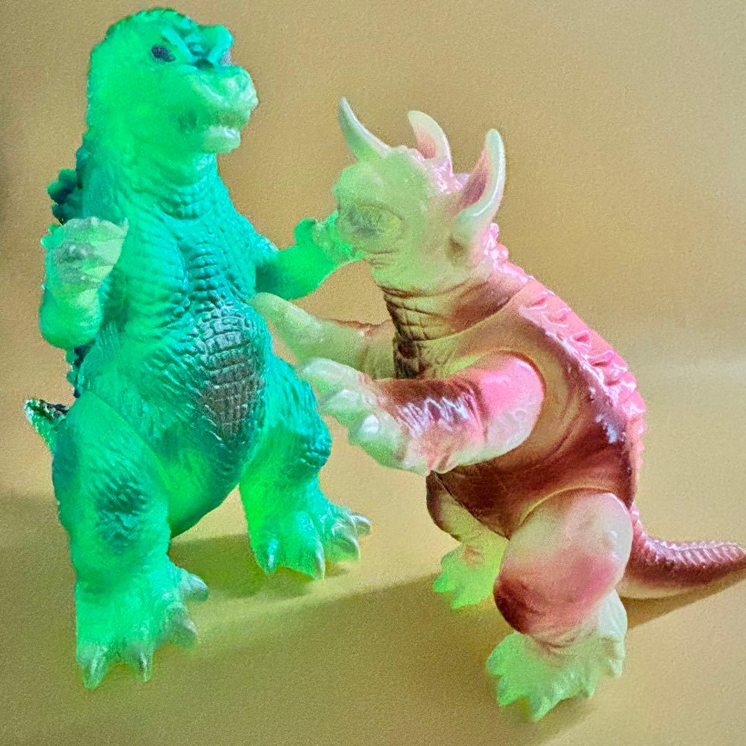 M1号 GMK ゴジラ・バラゴン 蓄光 セット販売品 後藤彩色所カスタム