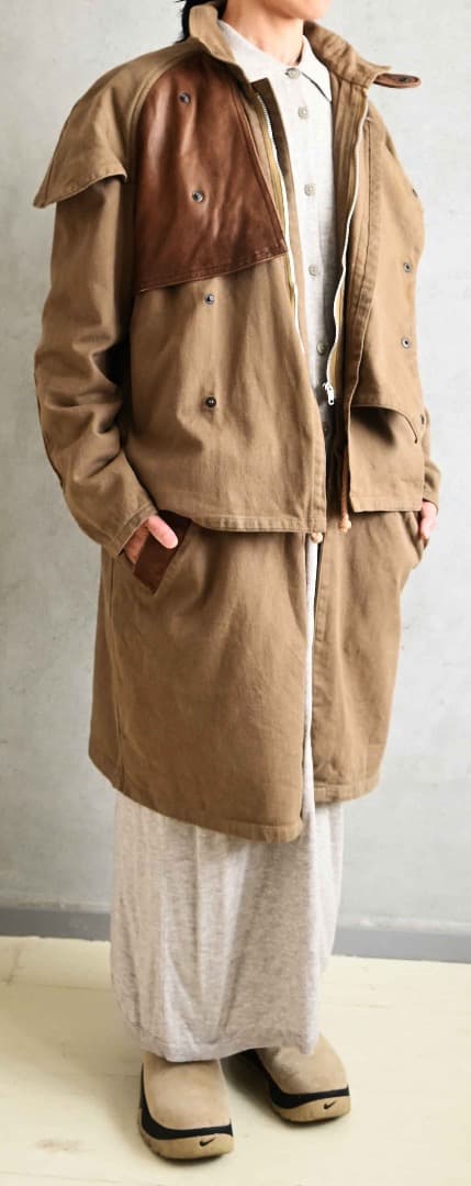 ninja964様専用/スタンドカラー モーターサイクル ミリタリーレザー