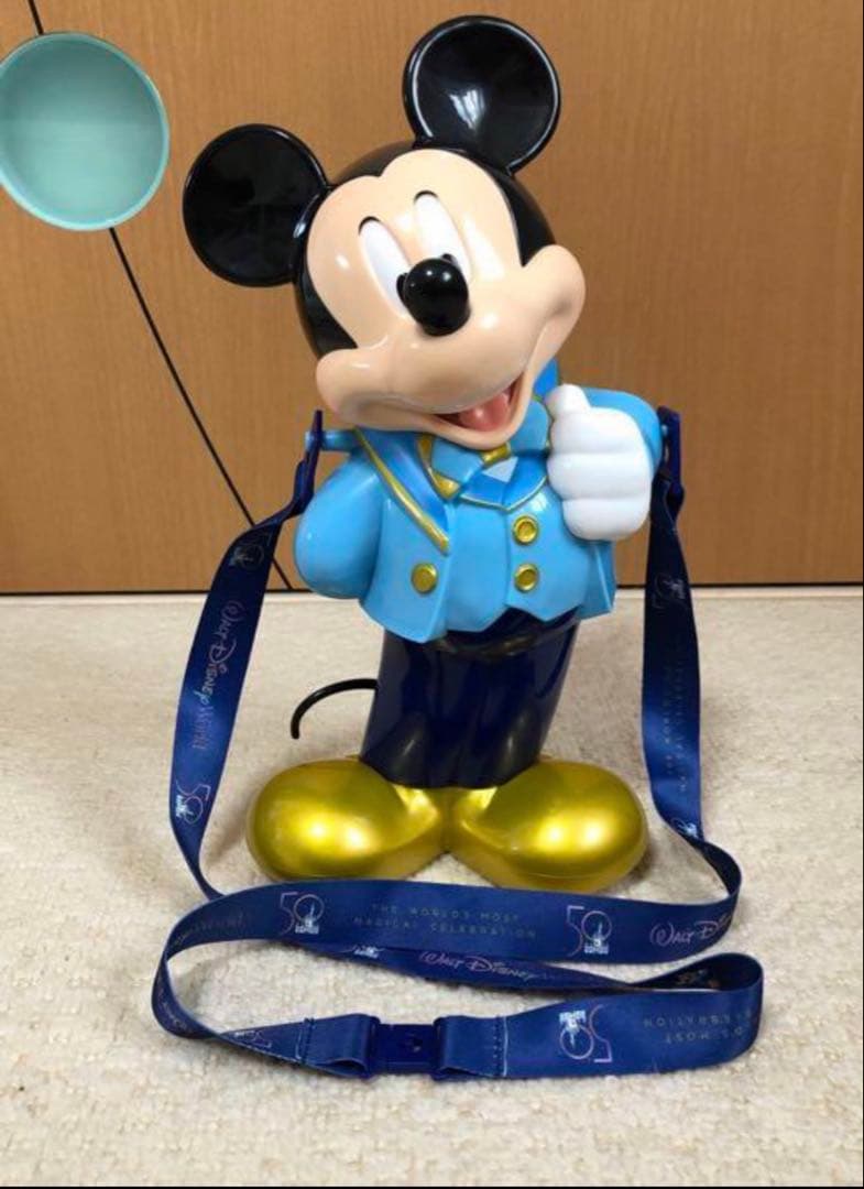 WDW 50th ミッキー　ポップコーン　バケット　ディズニー ウォルトディズニーワールド50周年記念 ミッキー ポップコーンバケット