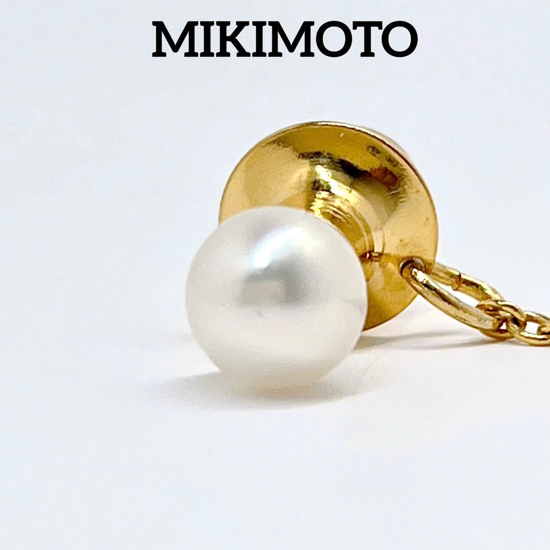 MIKIMOTO ミキモト パール ネクタイピン タイピン タイタック ゴールド